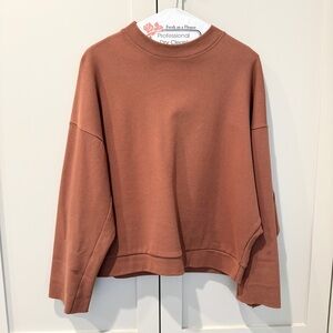 Burnt Umber Long Sleeve Sweatshirt Pullover